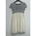 Disney Dresses | Disney D-Signed Girls Dress Size Xl Gray Ivory Dream Glitter Gems Short Sleeve | Color: Cream/Gray | Size: Xlg