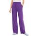 Plus Size Women's Sport Knit Straight Leg Pant by Woman Within in Purple Orchid (Size 5X)
