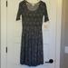 Lularoe Dresses | Lularoe Nicole Dress - Size Med | Color: Black/White | Size: M