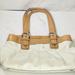 Coach Bags | Coach Off White & Tan Leather Soho Pleated Expandable Satchel 13732 | Color: Tan/White | Size: Os