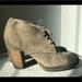 J. Crew Shoes | J. Crew 11 Desert Boot Tan Suede Ankle Bootie High Heel Lace Up Made In Italy | Color: Tan | Size: 11