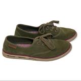 Columbia Shoes | Columbia Vulc N Vent Sneakers Size 7 Green Suede Lace Up Shoes | Color: Green | Size: 7