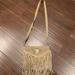 American Eagle Outfitters Bags | American Eagle Outfitters Tan Fringe Floral Bag Never Used | Color: Cream/Tan | Size: Os