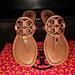 Tory Burch Shoes | New Tory Burch Tan Miller Sandals Size 5.5 | Color: Cream/Tan | Size: 5.5