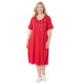 Plus Size Women's Mayfair Park A-line Dress by Catherines in Red Star Falling (Size 4X)