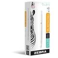 Zebra Pen bLen Retractable Ballpoint Gel Pen, White Barrel, Medium Point, 0.7mm, Black Ink, 12-Pack