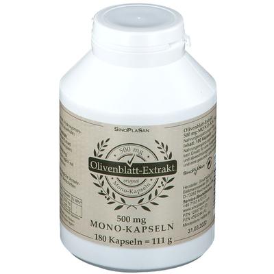 OLIVENBLATT-Extrakt 500 mg Mono-Kapseln 180 St Kapseln