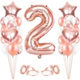 Luftballon 2. Geburtstag Rosegol...