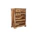 Porter Designs Crossroads Traditional Solid Sheesham Wood 7-Drawer Chest, Natural