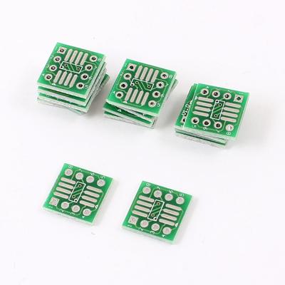 15 x SMD 0.65mm Pitch to 1.27mm Pitch IC DIP PCB Board Adapter Socket Plate - Green