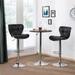 Yaheetech 2pcs Adjustable Chair Bar PU Leather Swivel Bar Stools