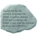 God Grant Me The Serenity Garden Accent Stone by Kay Berry in Grey