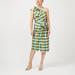 J. Crew Dresses | J. Crew One-Shoulder Dress In Green Plaid | Color: Green/Yellow | Size: 8