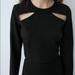 Zara Tops | Brand New Zara Black Cutout Top Size Xs | Color: Black | Size: Xs