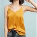 Anthropologie Tops | Anthropologie Floreat Silky V-Neck Cami Sz Small Retails $58 | Color: Gold/Yellow | Size: S