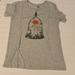 Disney Tops | Disney’s Beauty & The Beast Rose Tee | Color: Gray | Size: Xl