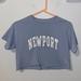 Brandy Melville Tops | Brandy Melville Short Sleeve | Color: Blue/White | Size: Os