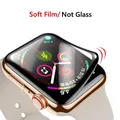 Verre souple 9D HD pour montre Apple Watch Film non trempé série 7 6 5 4 se 45mm 41mm 44mm 40mm