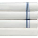 Pointehaven Long Staple Cotton Embroidered Percale Oversized Bed 4 pc Sheet Set