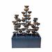 Multi Level Zinc Metal Tri-Stacked Cups Fountain