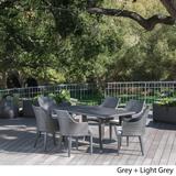Lenox Outdoor 7-piece Rectangular Wicker Dining Set with Cushions by Christopher Knight Home