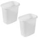 Rubbermaid 6 Qt Bedroom, Bathroom, and Office Wastebasket Trash Can 2 Pk