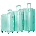 kensie Alma Hartschalen-Trolley für Damen, Opal, 3 Piece Set (20/24/28), Alma Hardside Trolley