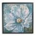 Stupell Industries Blue Flower Bloom Abstract Petal Texture Traditional Painting Gray Farmhouse Rustic Framed Giclee Texturized Art By Debi Coules | Wayfair