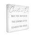 The Holiday Aisle® Search The Skies Christmas Eve Phrase Winter Holiday Canvas in Black | 17 H x 17 W x 1.5 D in | Wayfair