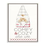 The Holiday Aisle® Comfy & Cozy Phrase Red Plaid Christmas Gnome Wood in Brown | 15 H x 10 W x 0.5 D in | Wayfair D1FF2BB4432244F7A2B15D1BE1AA6375