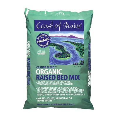 Coast of Maine Castine Blend Organic Raised Bed Gardening Soil Mix, 1 Cu Ft - 15.42