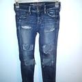 American Eagle Outfitters Jeans | American Eagle Distressed Jegging Jeans | Color: Blue | Size: 4