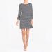 J. Crew Dresses | J. Crew Casual Cotton Black & White Striped Dress | Color: Black/White | Size: M