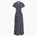 J. Crew Dresses | J. Crew Mid-Length Navy And White Button-Down Pinstripe Shirt Dress Brand New | Color: Blue/White | Size: S