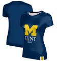 Women's Blue University of Michigan-Flint Mom T-Shirt