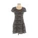 Kimchi Blue Casual Dress - A-Line: Black Print Dresses - Women's Size Small