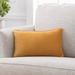 Mercer41 Solid Color Velvet Decorative Throw Pillow Cover Velvet in Yellow | 12 H x 20 W x 1 D in | Wayfair BC137C5CBF444A589A6CC466F8CBADC2