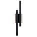 Orren Ellis Ladpur 2 - Light Flush Mounted Sconce Metal in Black | 22.2 H x 4.75 W x 2.76 D in | Wayfair 7193D8EE7E434A63958FE8831ADBE8A3