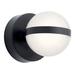 George Oliver Cathee 1 - Light Dimmable Flush Mounted Sconce Metal in Black | 5.25 H x 5.25 W x 7 D in | Wayfair E673ED2D4D17404BAA2811B75C9408B6