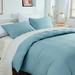 3 Piece Washed Duvet Cover with Zipper Closure