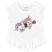 Girls Youth Tiny Turnip White Arizona Diamondbacks Unicorn Fringe T-Shirt