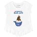 Girls Youth Tiny Turnip White Toronto Blue Jays Sundae Helmet Fringe T-Shirt