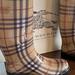 Burberry Shoes | Burberry Haymarket Rain Boots | Color: Tan | Size: 7
