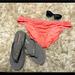 Jessica Simpson Swim | Brand New Jessica Simpson Sweet Tooth Solids Shirred Hipster Bikini Bottom | Color: Orange/Pink | Size: Xl