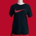 Nike Tops | $5 Clear Out Item! Nike Black With Red Swoosh Graphic Print Athletic Cut Tee | Color: Black | Size: M