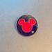 Disney Other | Disney Pin: Black Circle With Red Mickey Mouse Head Pin | Color: Black/Red | Size: Os