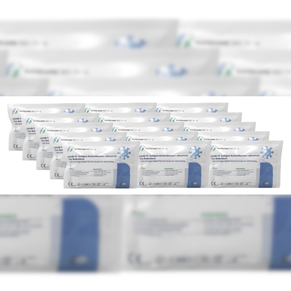 SAFECARE BIO-TECH Safecare Covid-19 Antigen-Schnelltest 25 Stück Nasenabstrich Corona Antigentest Image