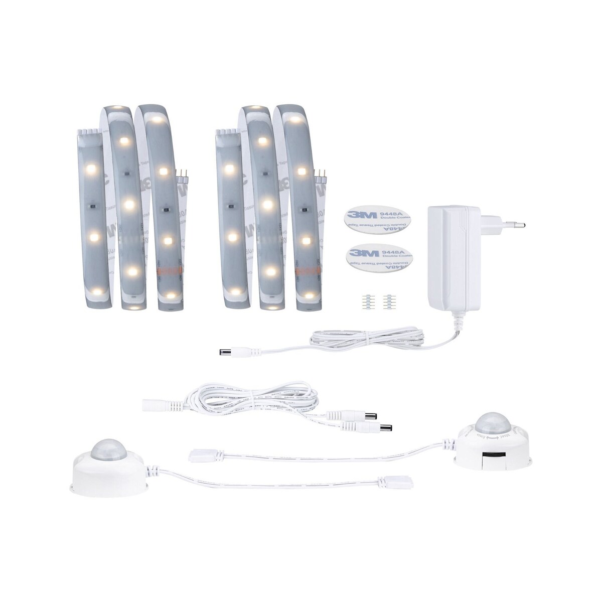 Paulmann MaxLED 250 LED Strip Basisset 2x 1m 2700K beschichtet 2x4W 300lm/m 2700K 24VA 78894 Image