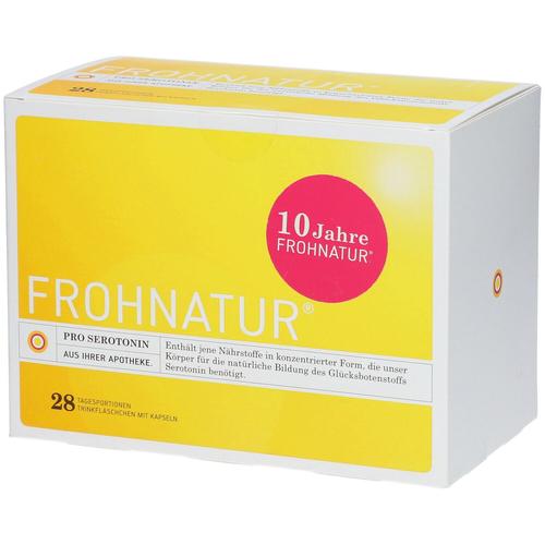 Frohnatur Pro Serotonin Trinkfläschchen m.Kapseln 28 St Trinkampullen