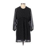 Express Casual Dress: Black Polka Dots Dresses - Women's Size X-Small
